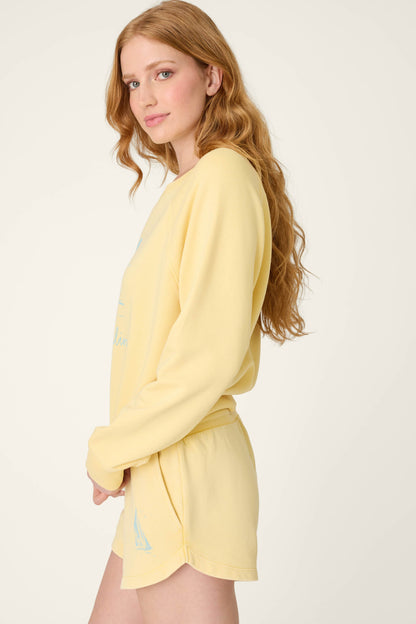 Meet Me By The Sea Smooth Sailing Graphic Print Sweater
