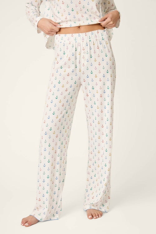 Meet Me By The Sea Anchors Aweigh Pajama Pants