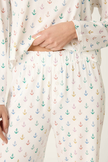 Meet Me By The Sea Anchors Aweigh Pajama Pants