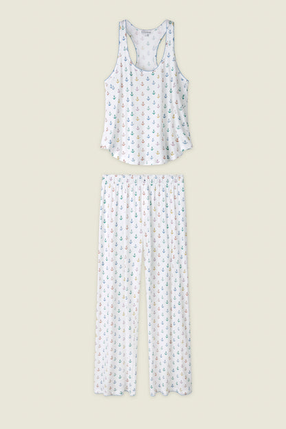 Meet Me By The Sea Anchors Aweigh Long PJ Set