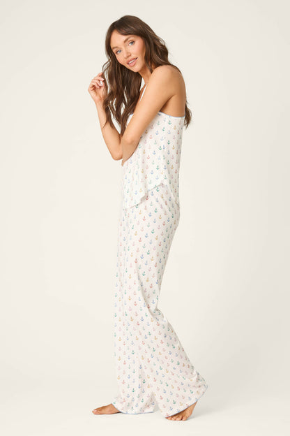 Meet Me By The Sea Anchors Aweigh Long PJ Set