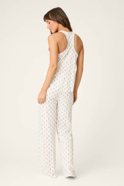 Meet Me By The Sea Anchors Aweigh Long PJ Set