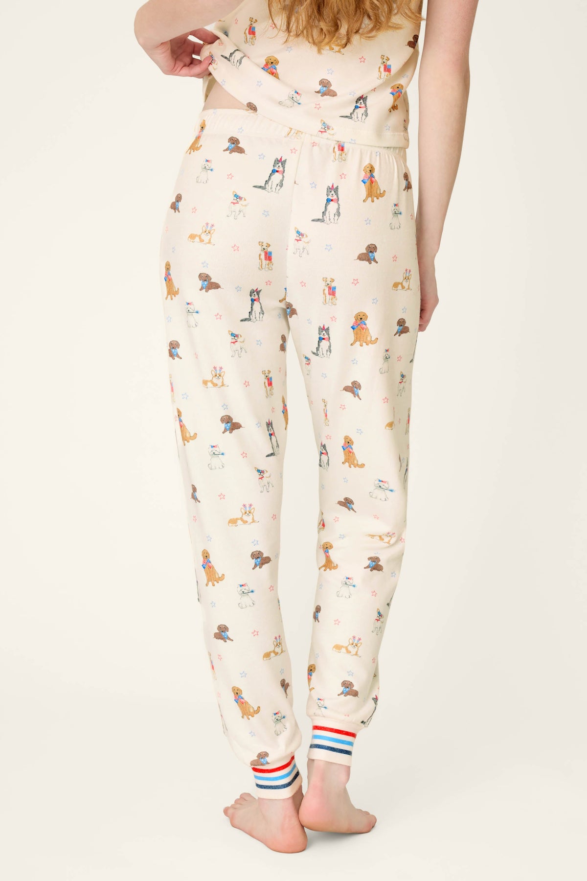 Red, White, & Woof Patriotic Pups Banded Pants