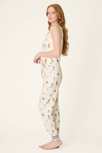 Red, White, & Woof Patriotic Pups Long PJ Set