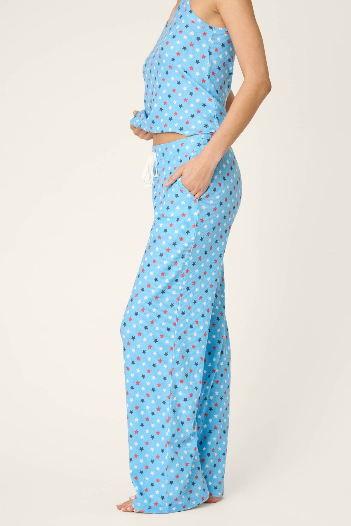 Star Spangled Summer Bay Blue Star Print Pajama Pants