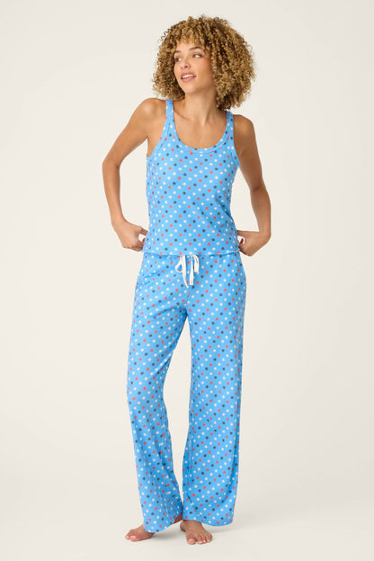 Star Spangled Summer Bay Blue Star Print PJ Set