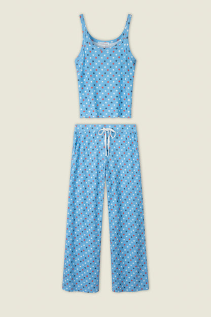 Star Spangled Summer Bay Blue Star Print PJ Set