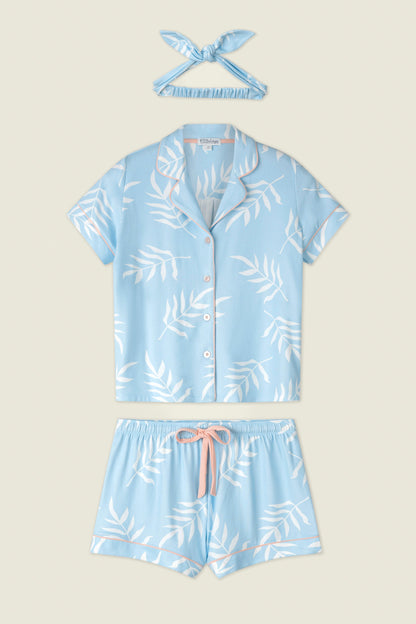 The Coastal Club Crystal Waters 3-Piece Short PJ Set
