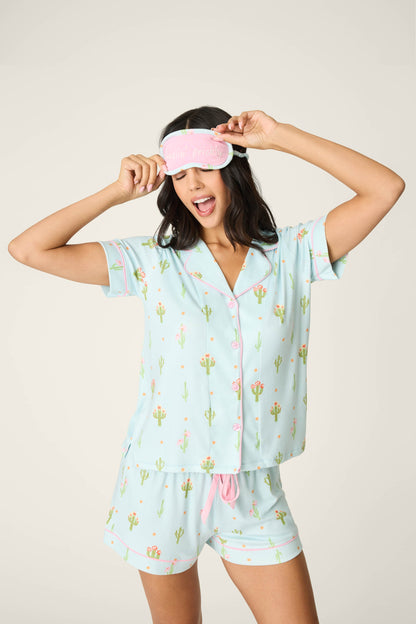 Feelin' Prickly Cactus Blooms 3-Piece Short PJ Set