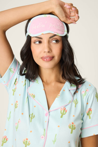 Feelin' Prickly Cactus Blooms 3-Piece Short PJ Set