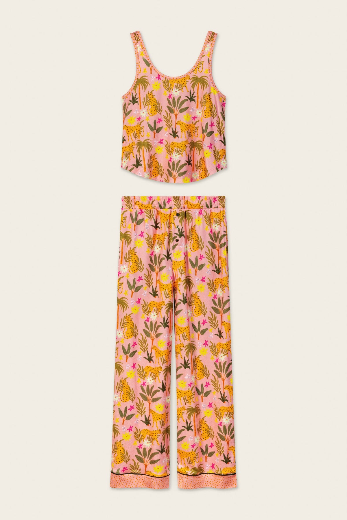 In the Jungle Leopard Safari Long PJ Set