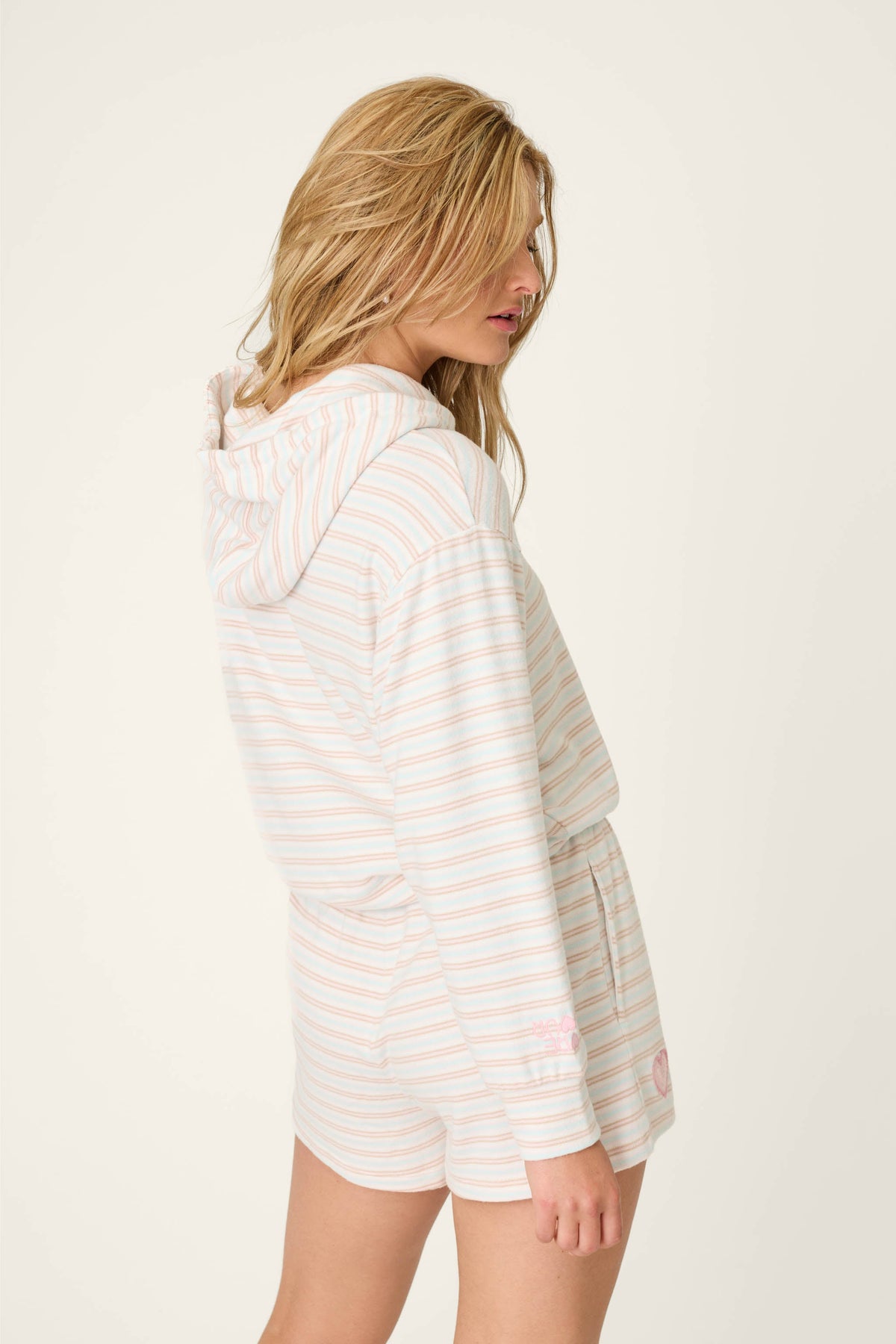 J'Adore Amour Sweetheart Stripes Hoodie