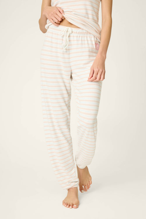 J'Adore Amour Sweetheart Stripes Lounge Pants