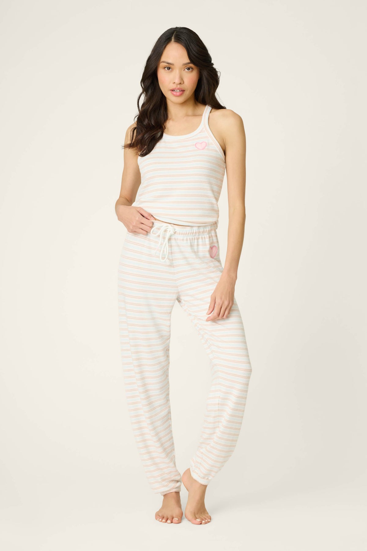 J'Adore Amour Sweetheart Stripes Tank Top