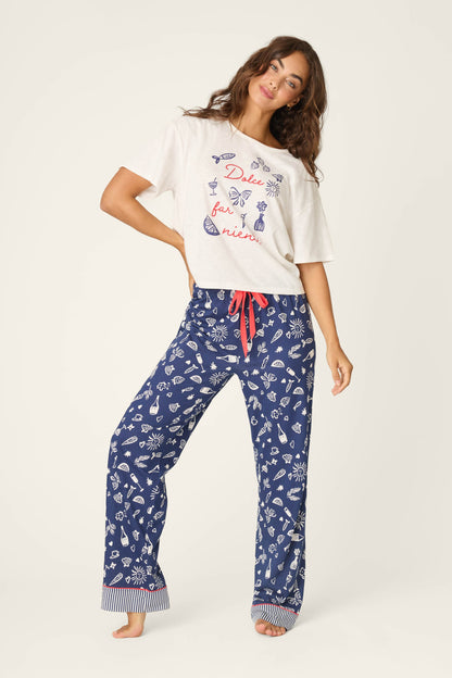 Playful Prints Al Fresco Bistro Pajama Pants