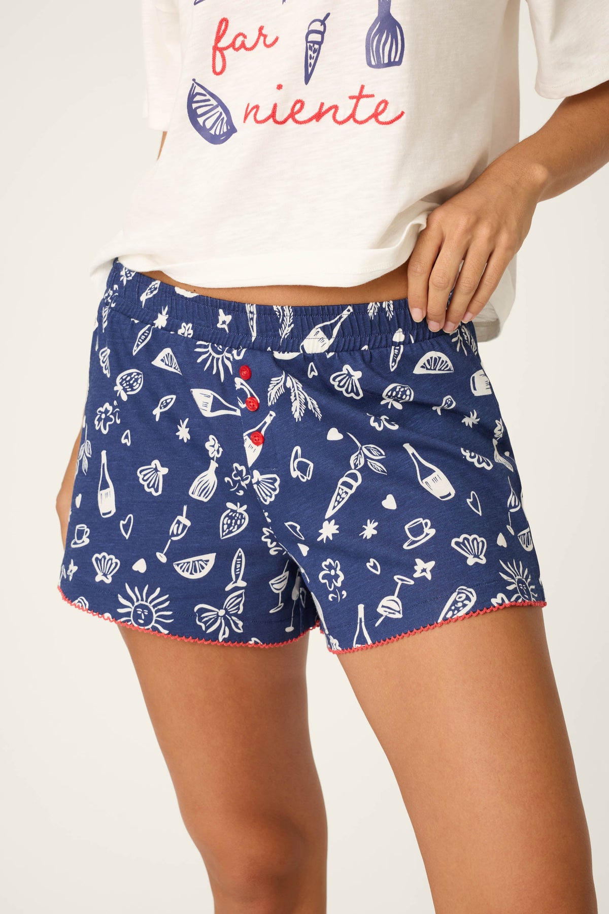 Playful Prints Al Fresco Bistro Sleep Shorts