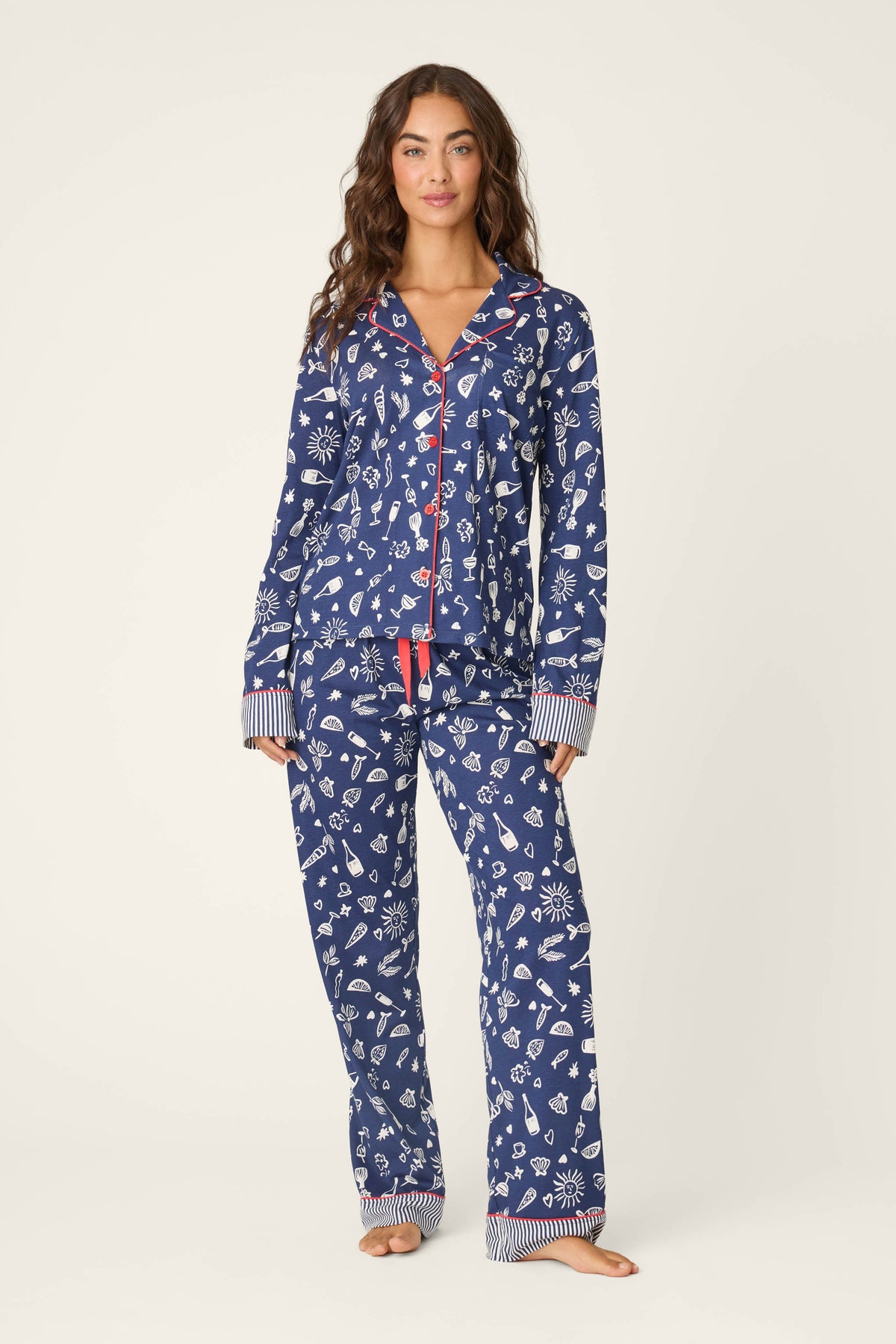 Playful Prints Al Fresco Bistro Long PJ Set