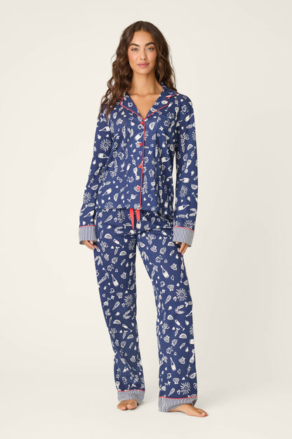Playful Prints Al Fresco Bistro Long PJ Set