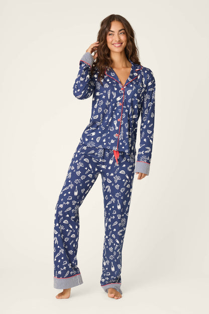 Playful Prints Al Fresco Bistro Long PJ Set