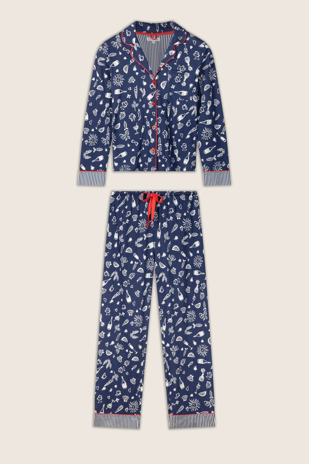 Playful Prints Al Fresco Bistro Long PJ Set