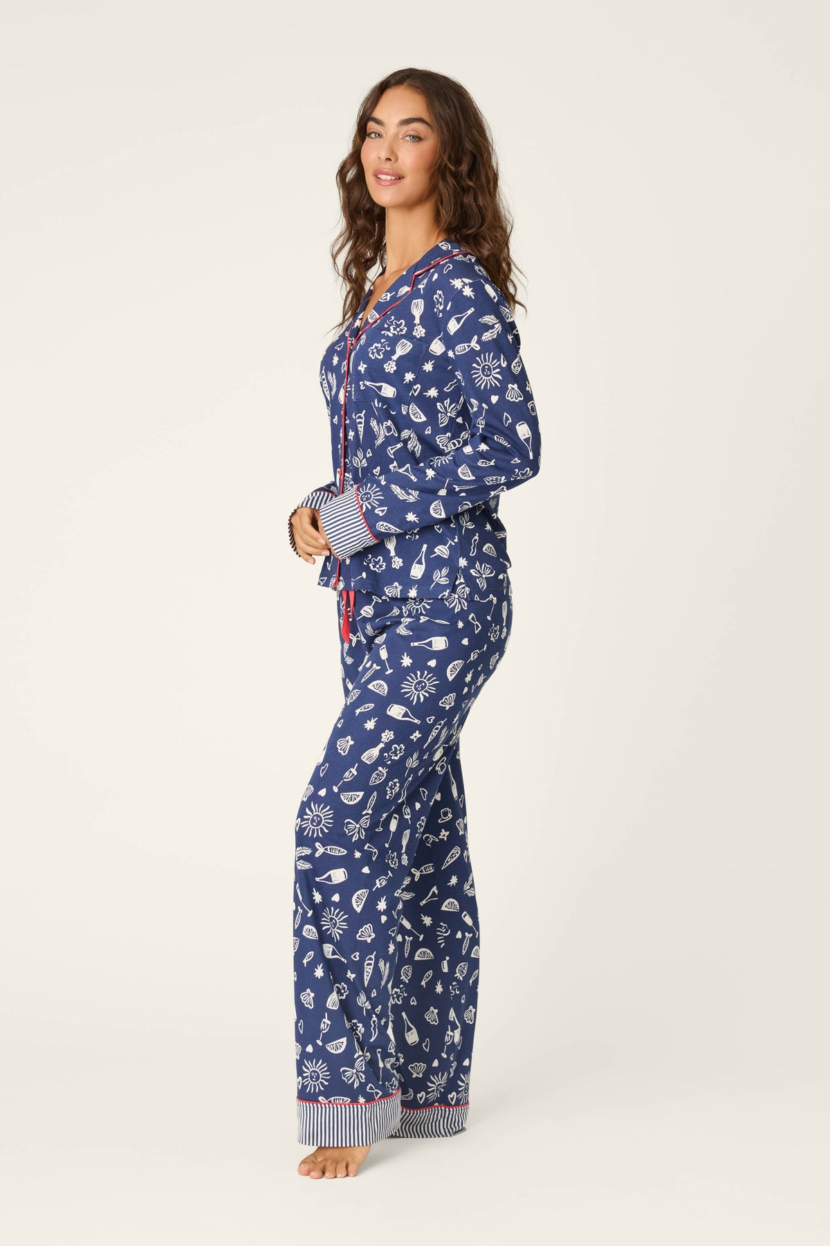 Playful Prints Al Fresco Bistro Long PJ Set