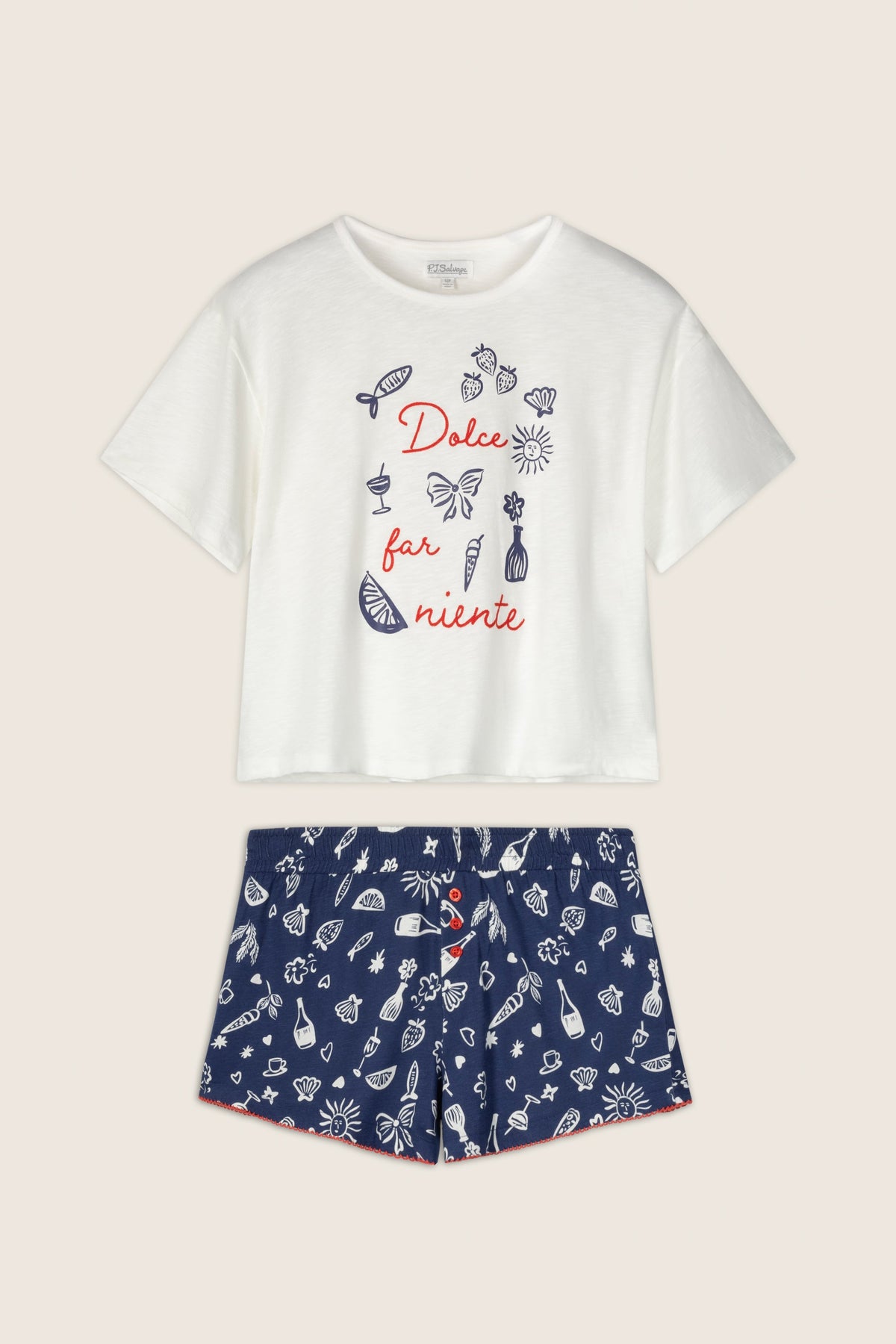 Playful Prints Dolce Far Niente Short PJ Set