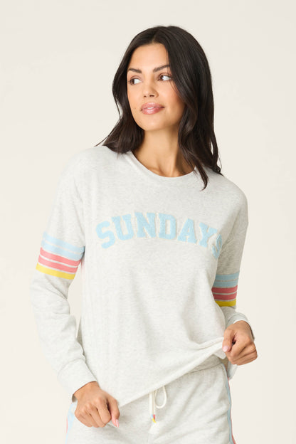 Sunday Funday Boucle "Sundays" Sweatshirt