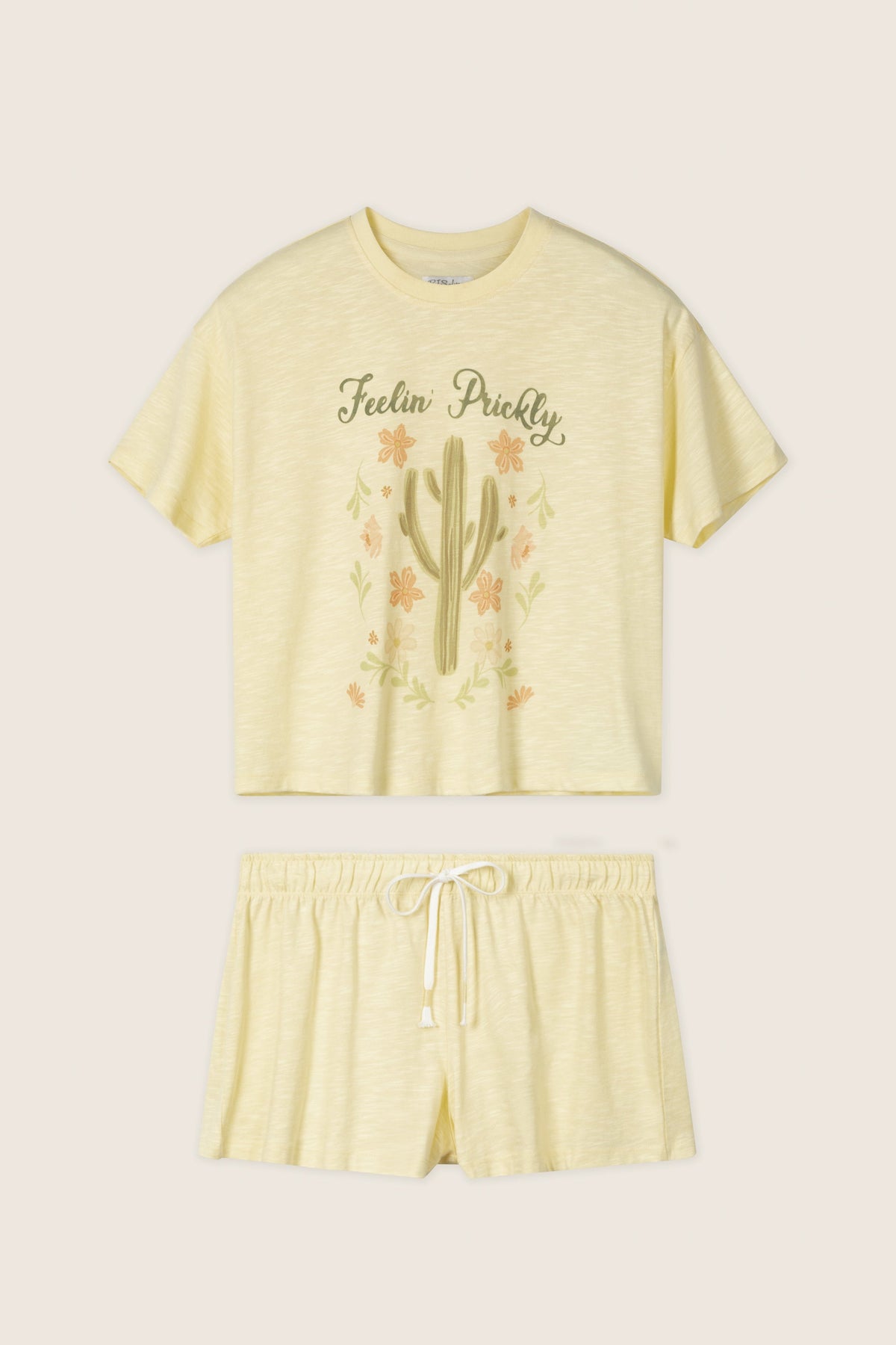 Softee "Feelin' Prickly" Graphic Print Short PJ Set