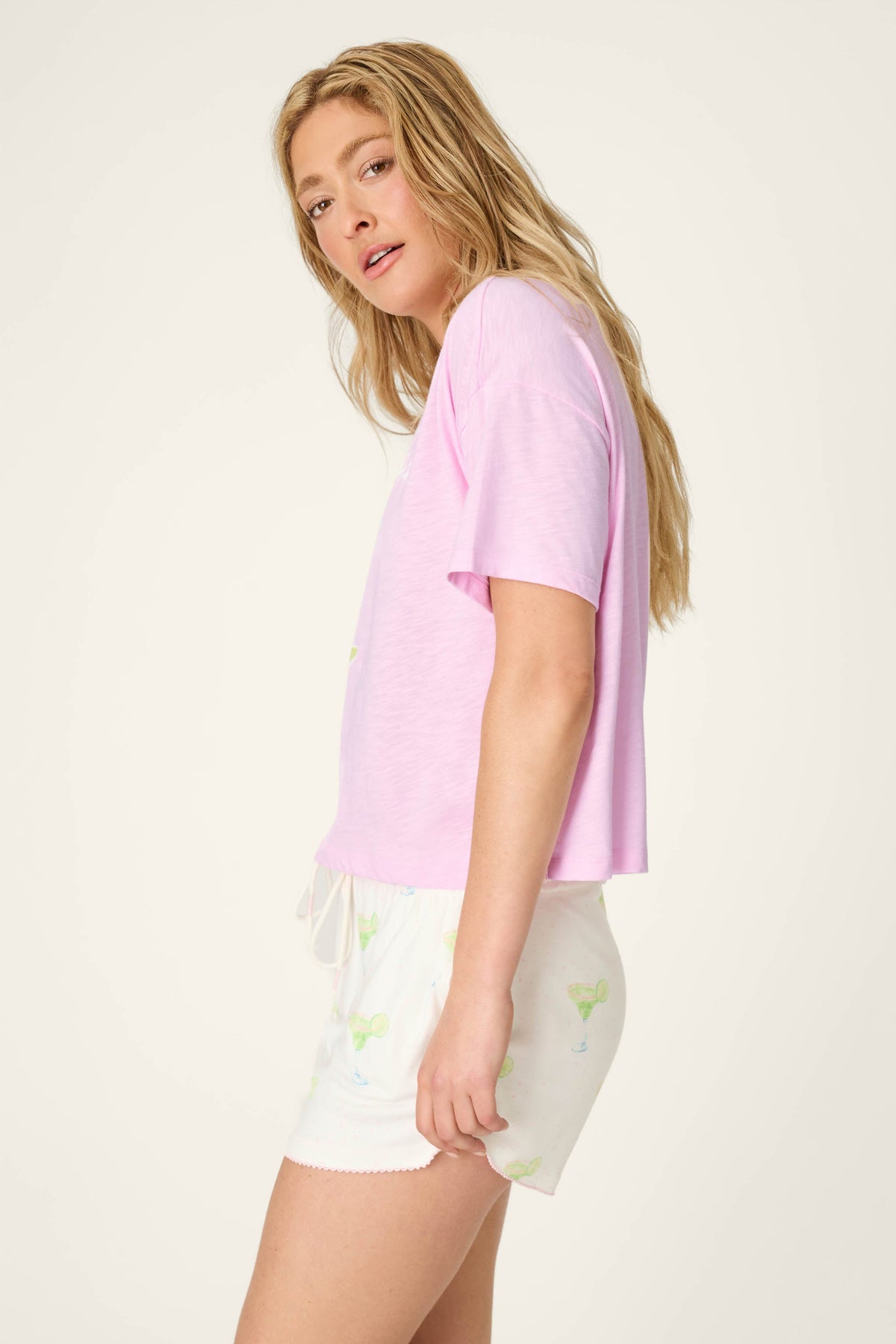 Softee "Let's Day Drink" Graphic Print T-Shirt