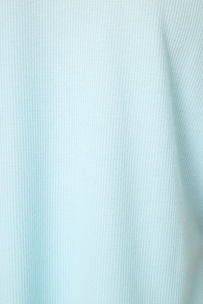 Weekend Waffles Crystal Blue Cropped PJ Set