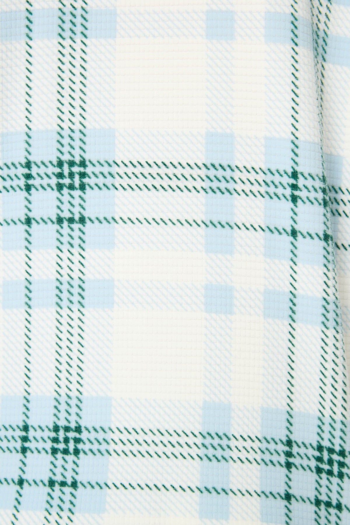 Green Plaid Thermal Velour Banded Pants