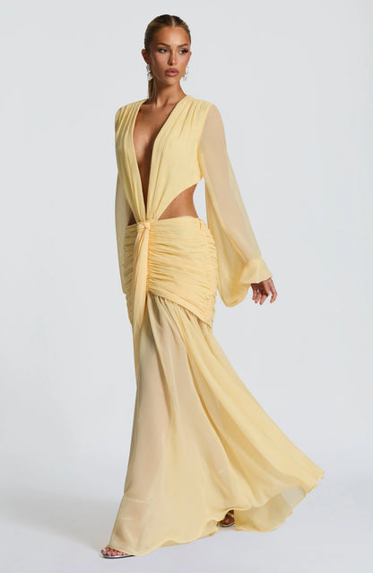 Andrina Maxi Dress - Lemon