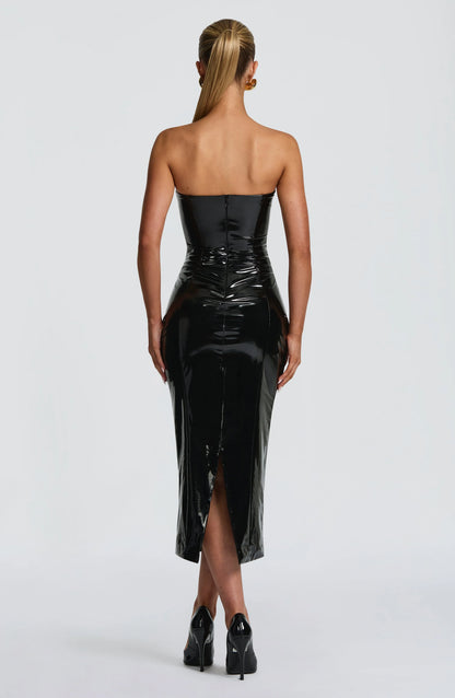 Amala Midi Dress - Black