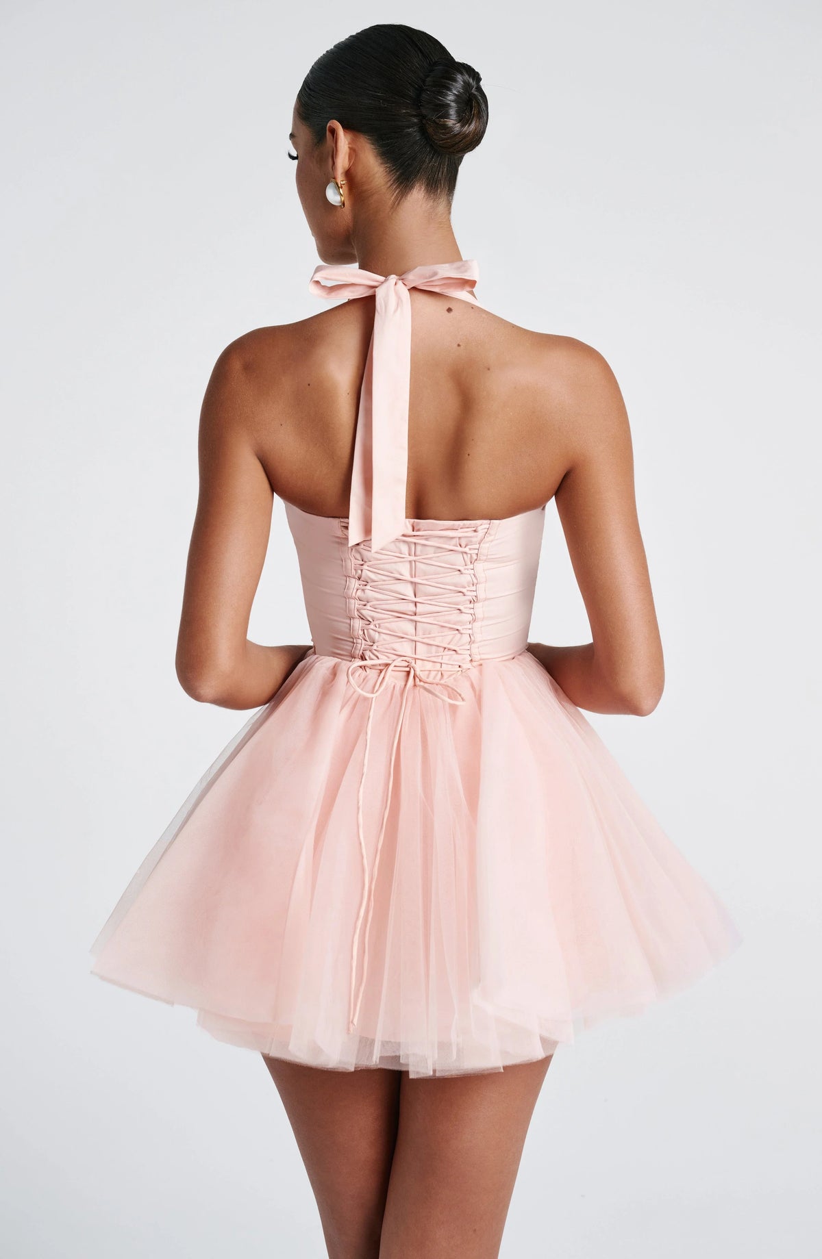 Keely Mini Dress - Soft Peach