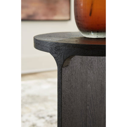 Detail view of Adderley Black Accent Table