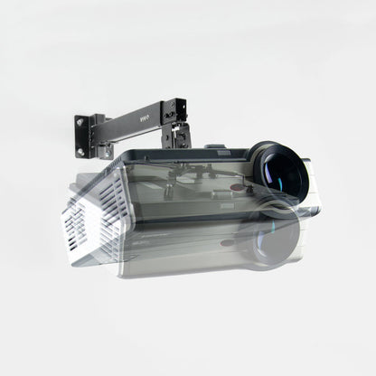 Adjustable and articulate projector mount.