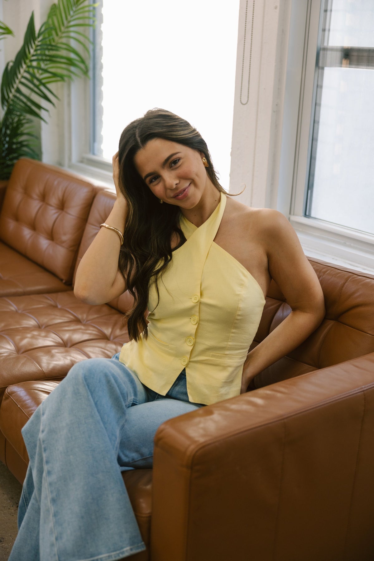 Into You Top in Yellow