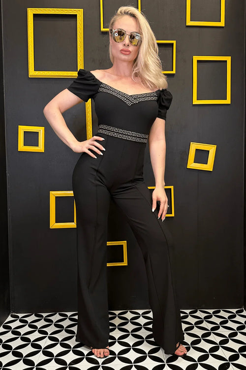 All Exclusive Black Jumpsuit – Elegant Stretch One-Piece
