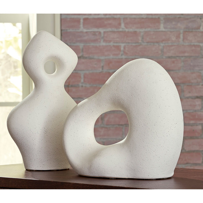 Room setting 2 featuring Arthrow Off White Small Sculpture