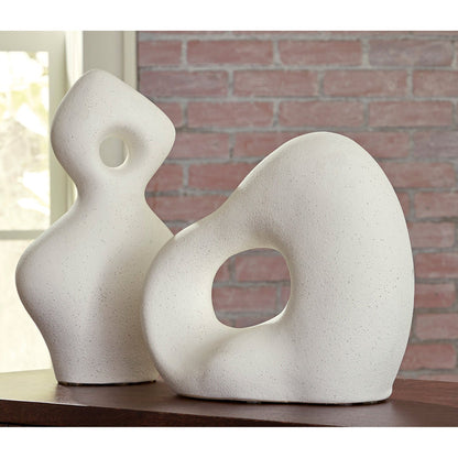 Room setting 2 featuring Arthrow Off White Small Sculpture