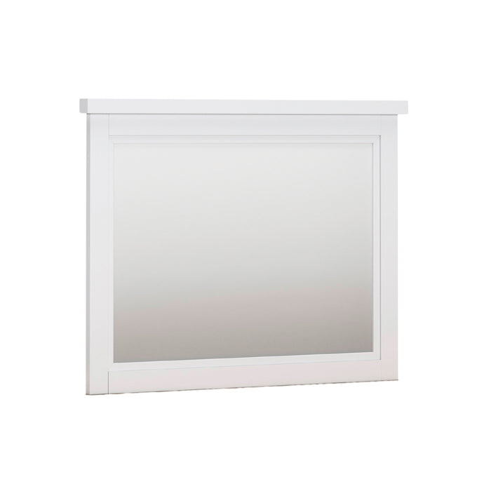 Front right view of Ashbryn White Mirror