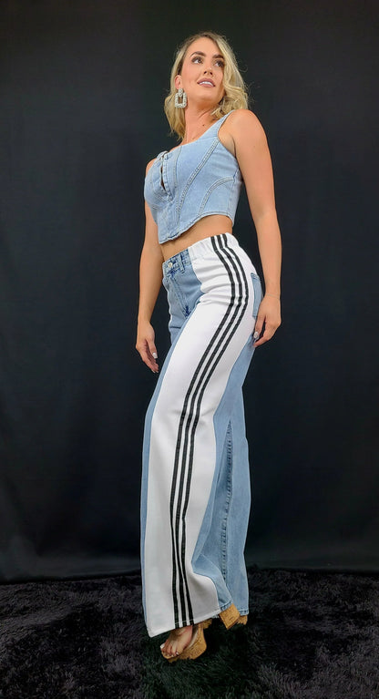 Athleisure Fusion Jeans (White)