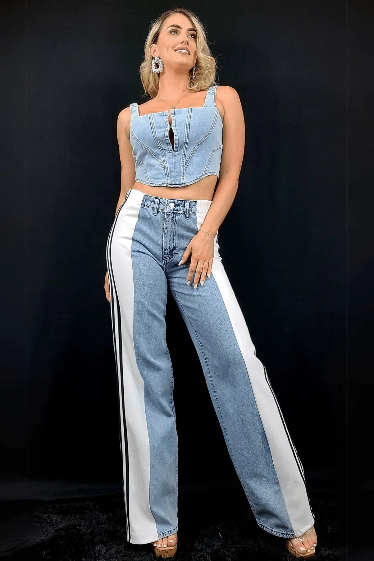Athleisure Fusion Jeans (White)