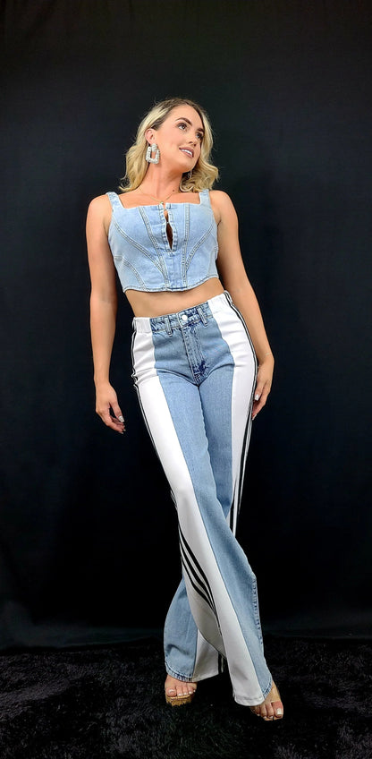 Athleisure Fusion Jeans (White)