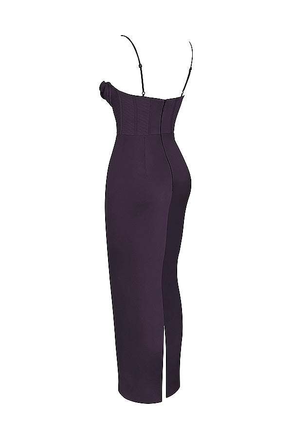 night shade corset maxi dress