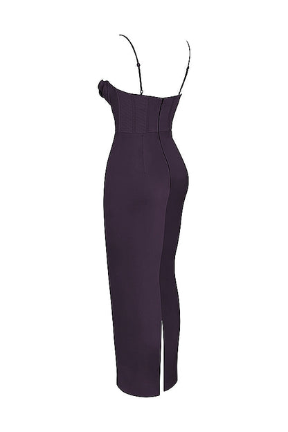 night shade corset maxi dress