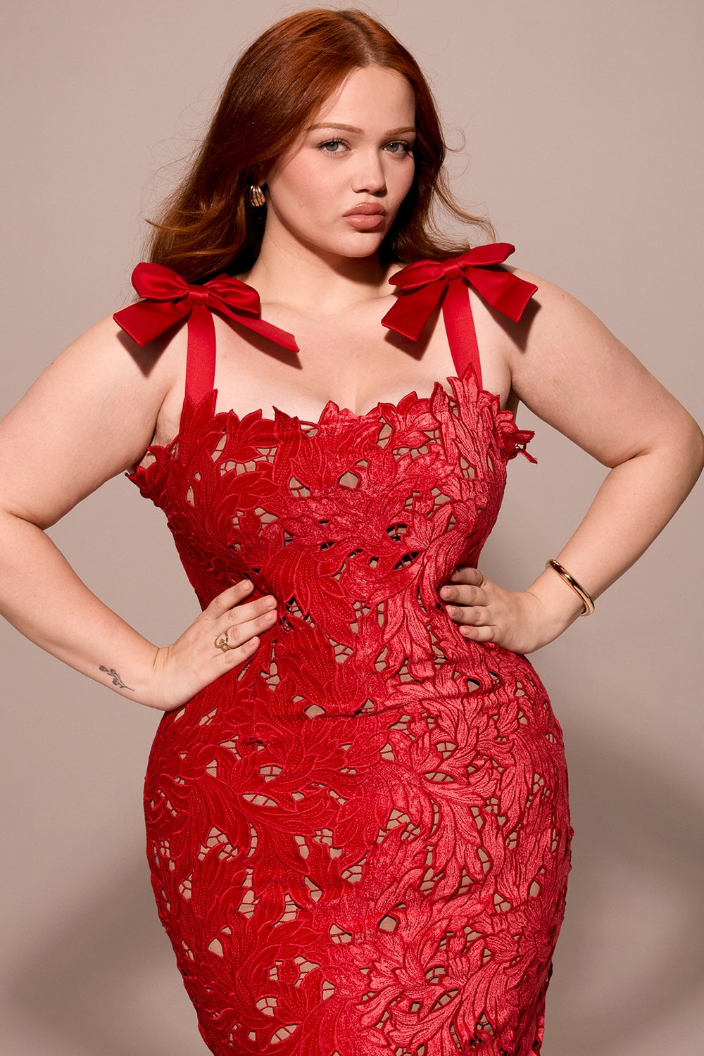 holly red velvet lace maxi dress