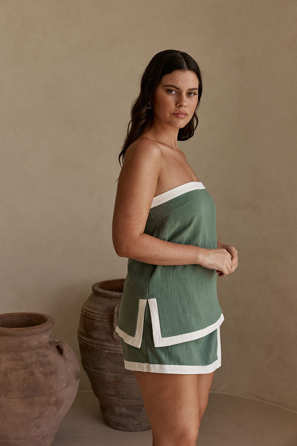 SAMPLE-Birdie Top - Dusty Teal