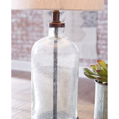 Detail view of Bandile Black Table Lamp