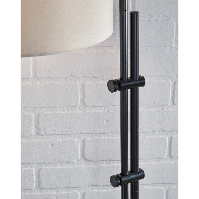 Detail view of Baronvale Black Floor Lamp